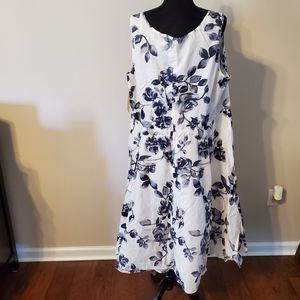 Floral Coldwater Creek Cotton dress lined